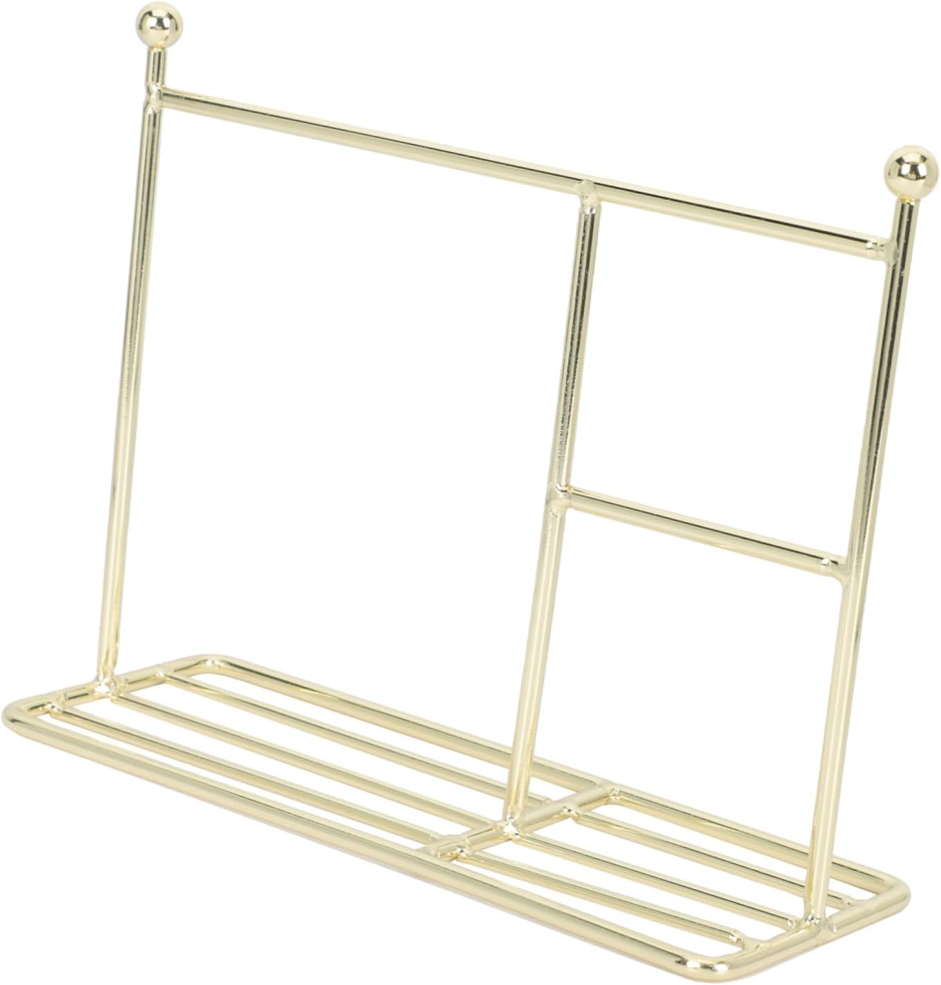 Mini Laundry Rack for Doll Clothes Gold Iron Cloth Stand Decor Sturdy Imitation Drying Rack for Dollhouse Accessories Birthday Gift for Organizing and Displaying Miniature Outfits