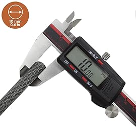 BV Heavy-Duty 4FT Security Cable Lock with Loops - 10mm (3/8 Inch) Cut-Resistant Braided Steel Cable-Versatile & Weatherproof - Security Chain for Padlock, Chain Lock, Wire Lock (Pair)