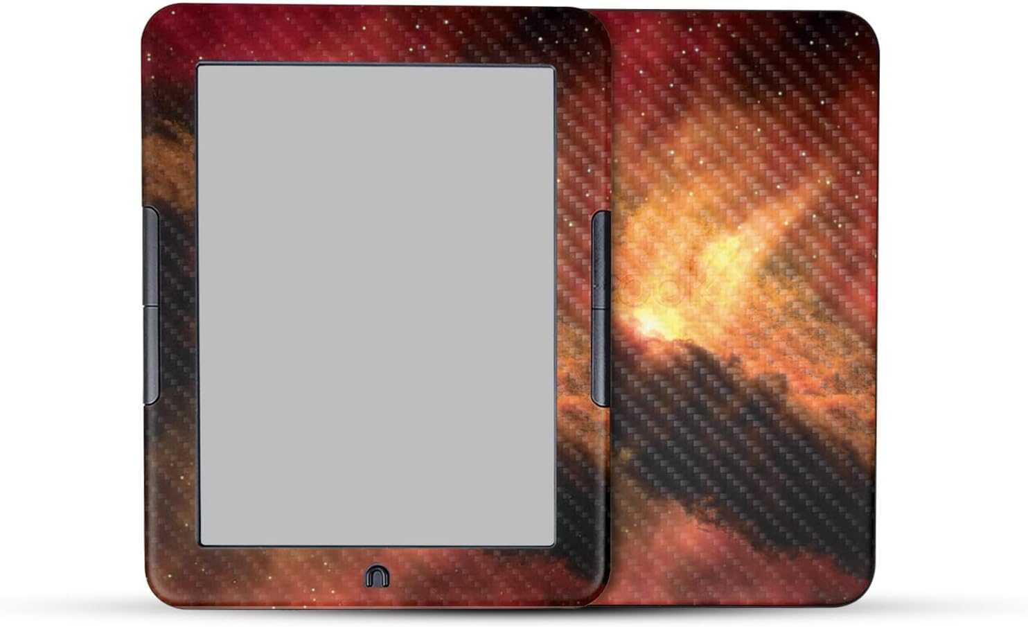 Carbon Fiber E-Reader Skin Compatible With Barnes & Noble Nook GlowLight 4e (2022) - Spacial Overload - Premium 3M Vinyl Protective Wrap Decal Cover - Easy To Apply | Crafted in the USA by MightySkins
