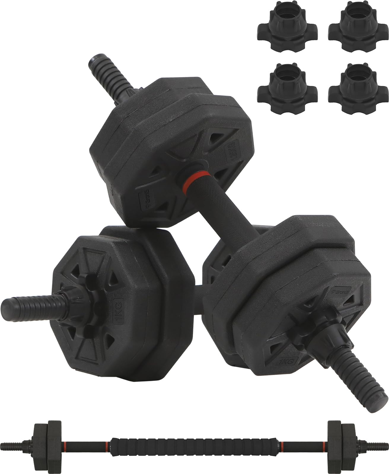 Amazon | GronG ダンベル 可変式 5kg 2個セット バーベルセット 筋トレ