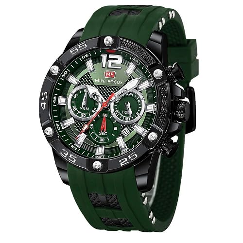 MF MINI FOCUS Men Watches Unique Casual Wrist Watches (Chronograph/Waterproof/Luminous/Calendar/24