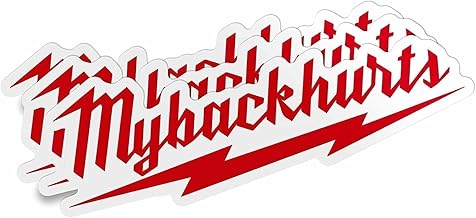 3pcs My Back Hurts Funny Builder Electrician Construction Welder Carpenter Sticker Decal - for Car, Laptop, Motorcycle or Any Smooth Surface (2in)