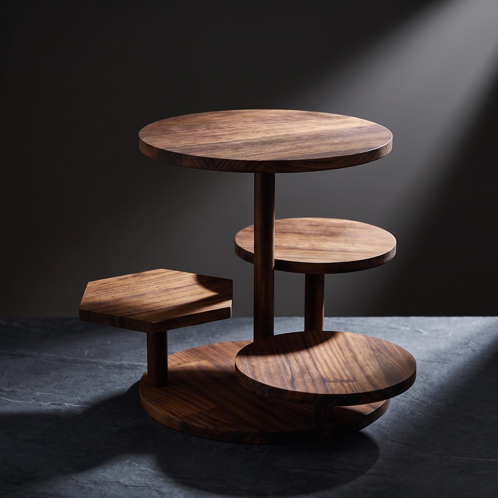 LOVIVER Présentoir à Dessert En Bois Élégant | présentoir En Bois, Robuste, pr collation D'anniverire, Tea Time, Pâtissiers