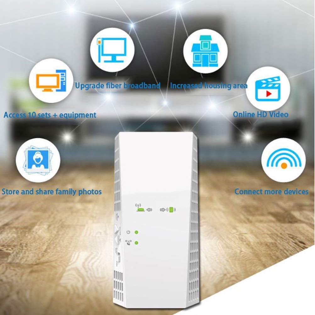 Extender di Portata Wireless WiFi -Ex6400 Amplificatore di Segnale WiFi Extender Wireless Rete Domestica Ripetitore avanzato Espansore Gigabit Ac1900M