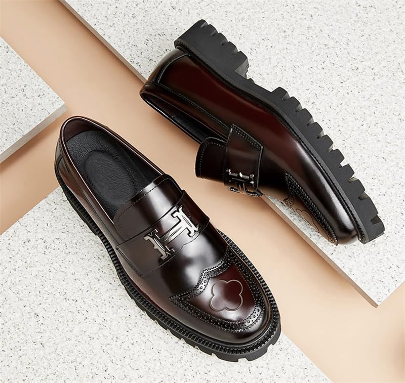 CHUUMEE Men's Comfortable Slip-on Loafers Lightweight Walking Shoes Business Work Office Dress2