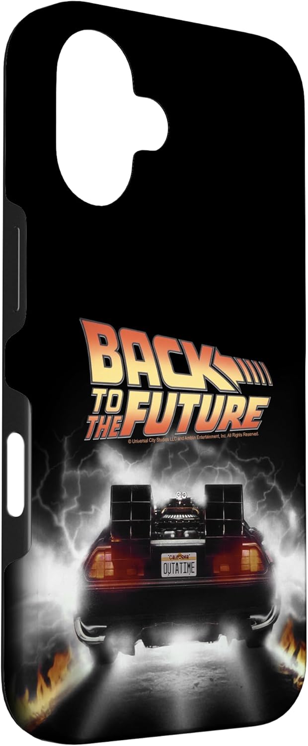 Back To The Future DeLorean Peel Out Case for iPhone 16