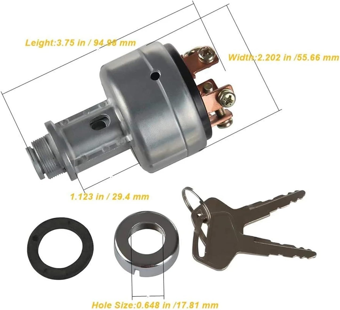 Ignition Switch 0808610000 Ignition Switch for Excavator Fit Pc60/120200-3/5/6 08086-10000 08086-20000 08086-50000 Electric Door Lock
