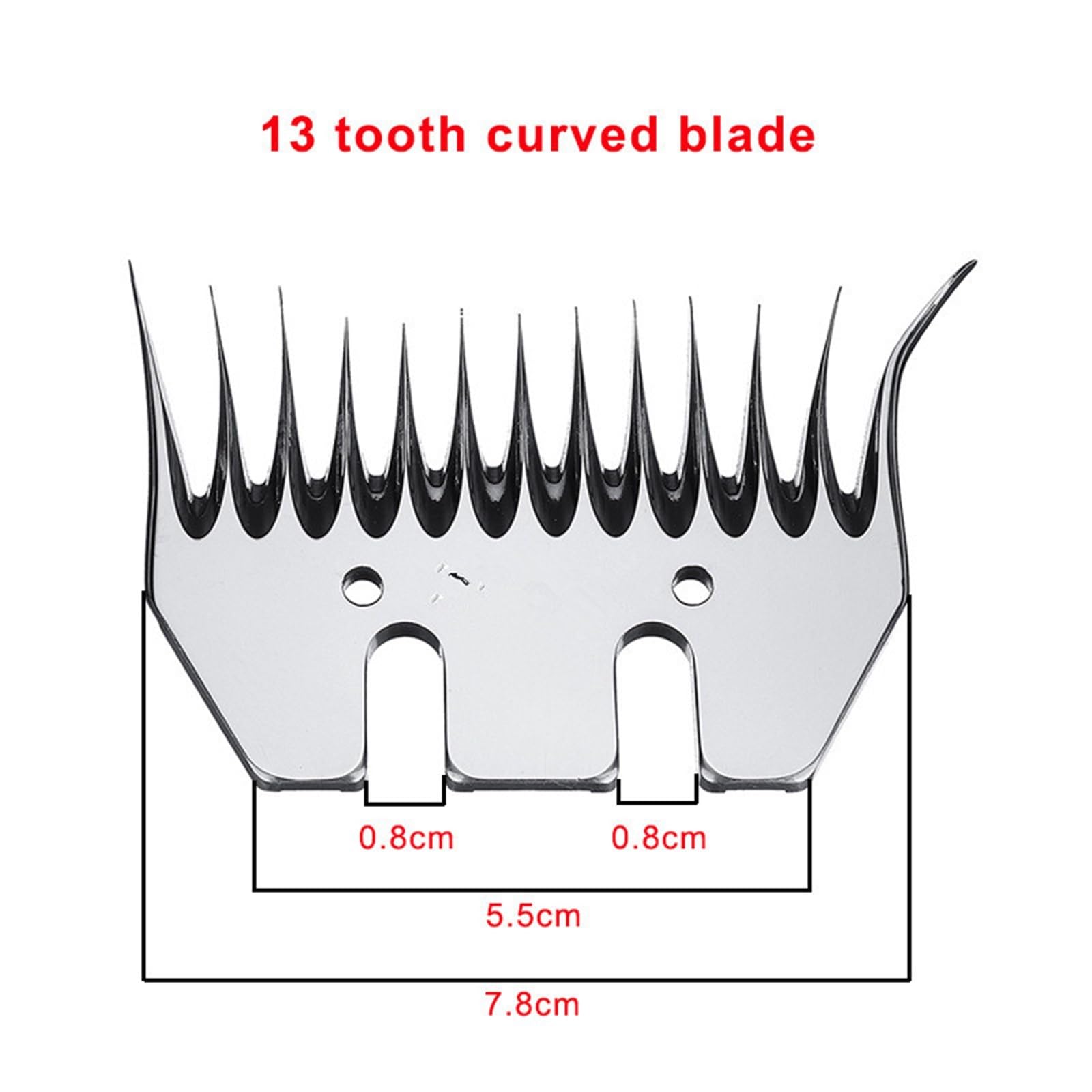 Tijeras Para Ovejas Cuchilla Recta 4/13 Dientes Tijeras Cortadoras Ovejas Pieza Repuesto Tijera Para Ovejas/cabras Cortador Peine Convexo Cortadora Esquila Perro Puro(13t)