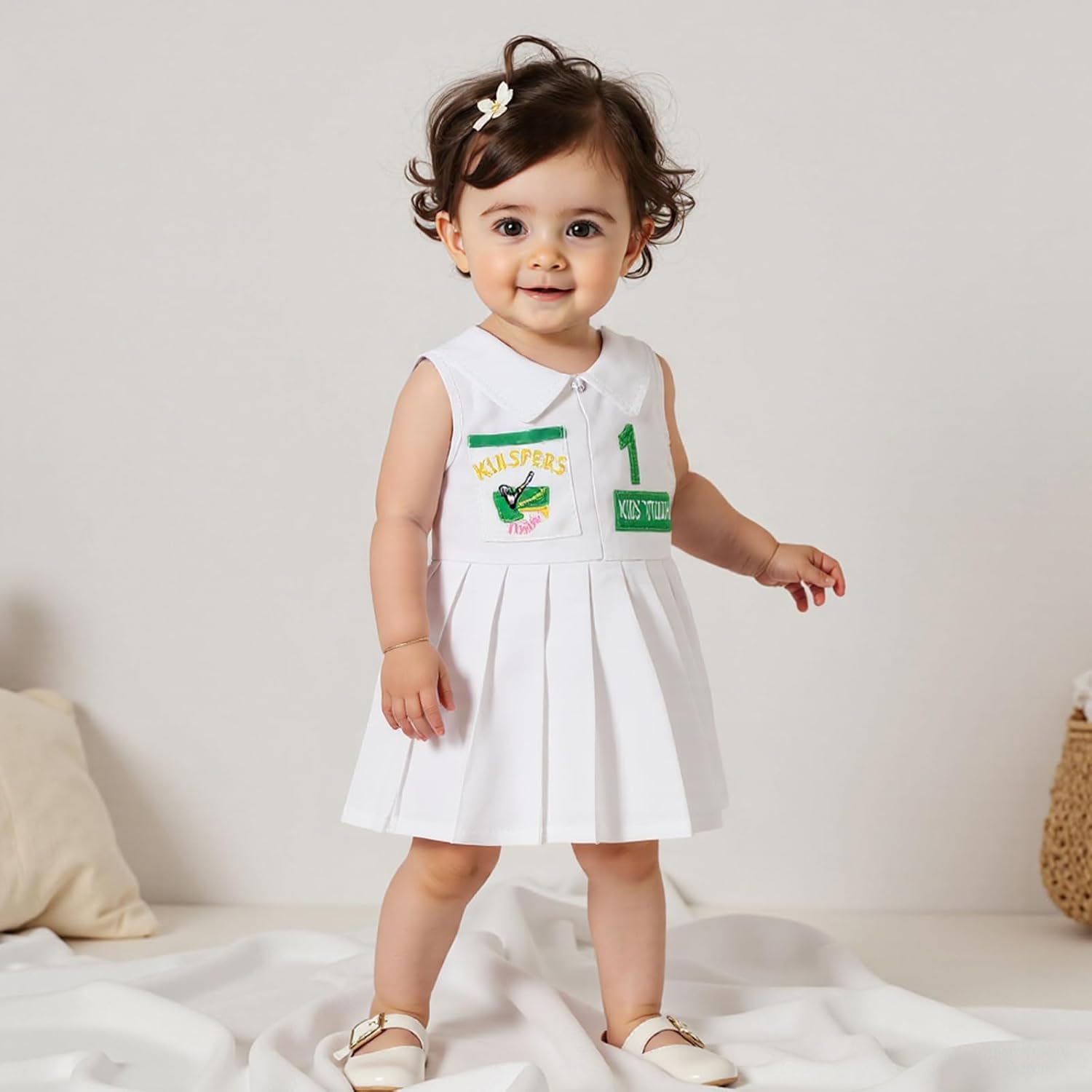 Toddler Baby Girl Golf Dress 2nd/First Birthday Outfit Hole in One Sleeveless Polo Dress Summer Masters Golf Clothes - Image 2