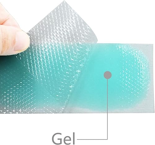 Miniatura 4 de 20 parches de gel refrescante para la fiebre, tiras refrescantes para la frente alivian el dolor de cabeza, dolor de muelas, somnolencia, fatiga,