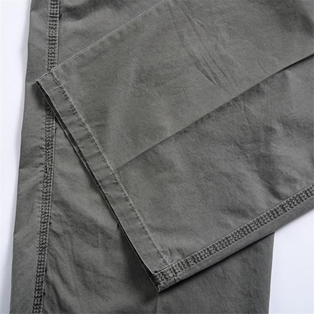 Vogrtcc Pantalones Tácticos Harem para Hombres Pantalones De Algodón Caídos Pantalones Casuales De Talla Grande