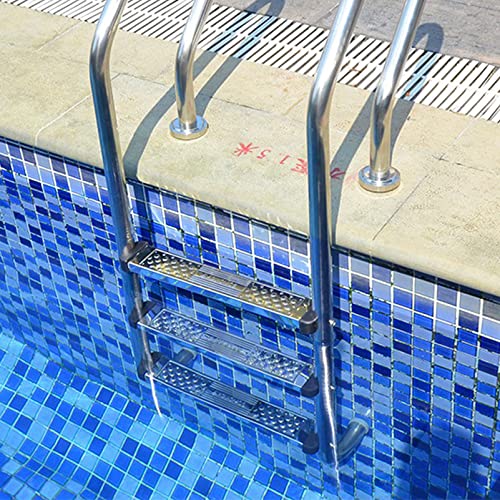 Escalera para piscina con barandilla acero inoxidable 2 peldaños miniatura 4