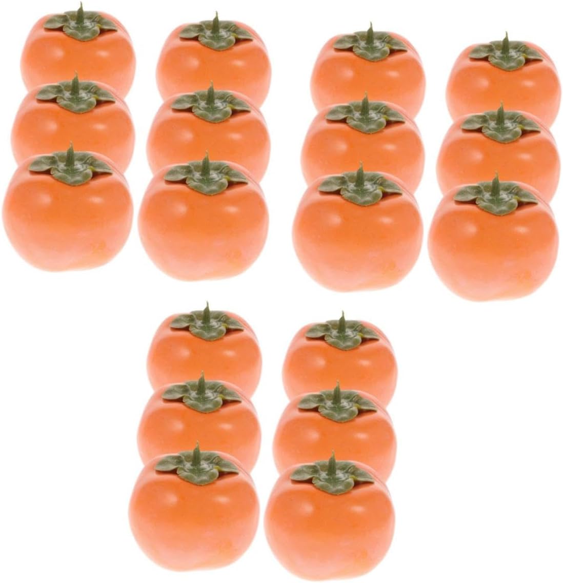 Alipis 18pcs Artificial Persimmon Props Realistic Decorative Simulation Fruits for Home Decor Kitchen Parties and Photography Lifelike Fake Fruit Models