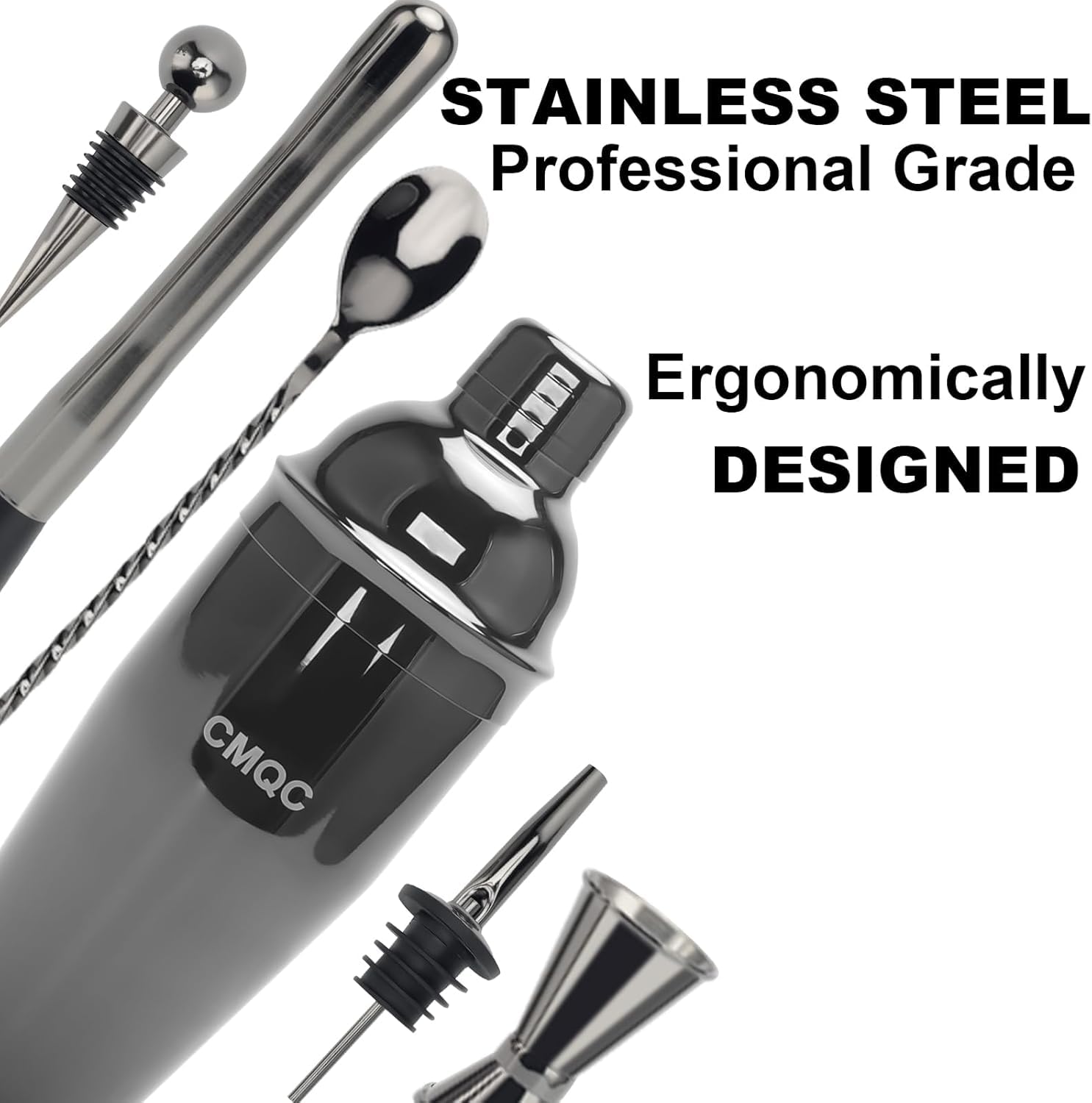 Ｂａｒｔｅｎｄｅｒ １２ 12-Piece Bartending Kit, Bar Bartender Tools with Stylish