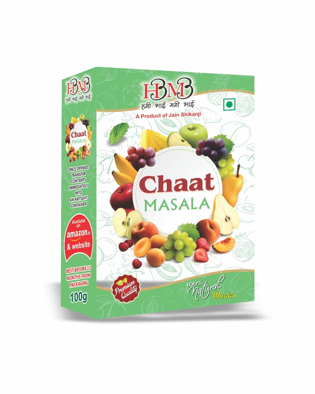 JAIN SHIKANJI | CHAAT Masala 100G | Pack of 2 Boxes | (B09T9RC82D) Amazon Price History, Amazon Price Tracker