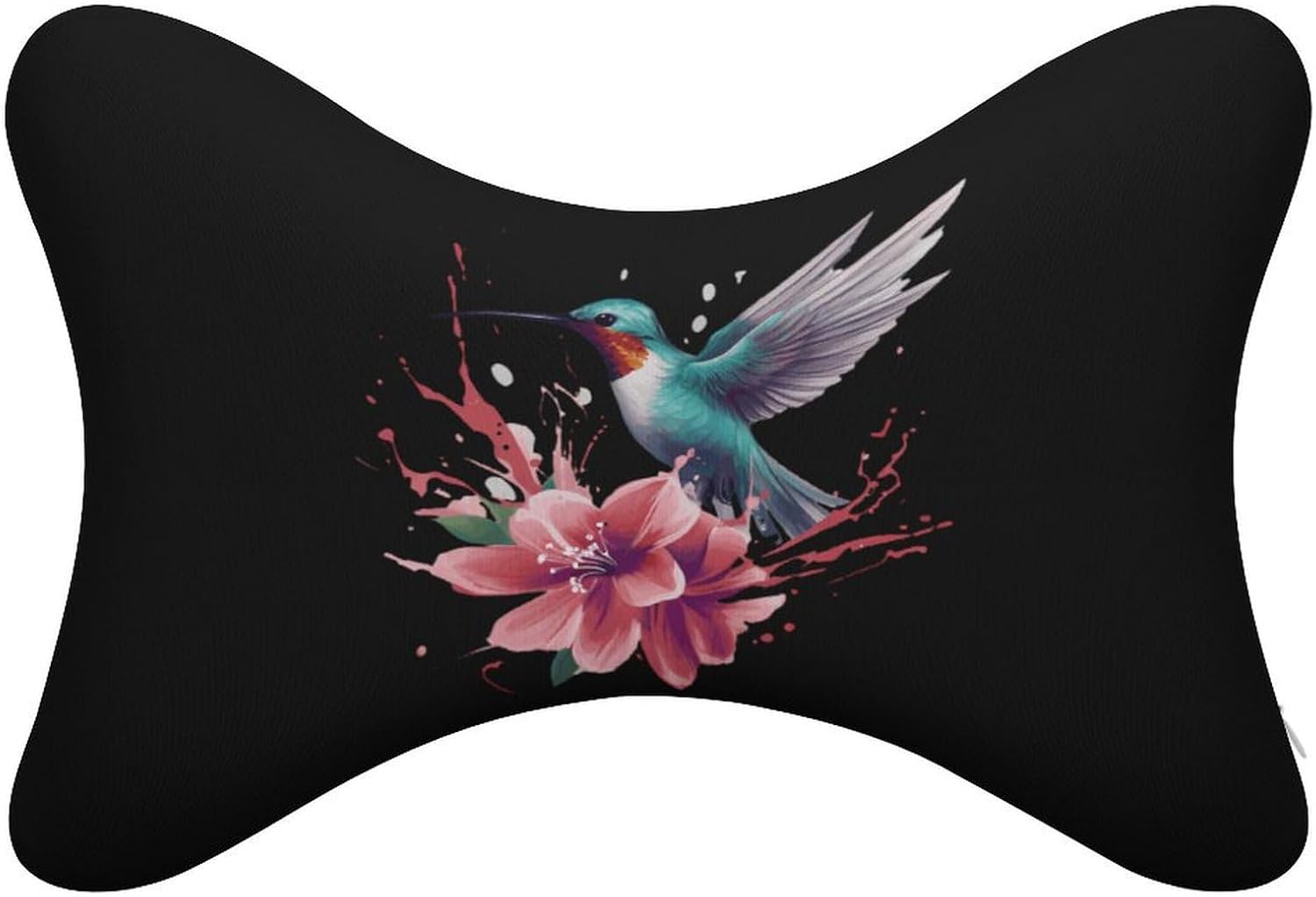 Hummingbirds Flower 2 Pack Car Neck Pillow Car Headrest Soft Car Pillow for Most Cars