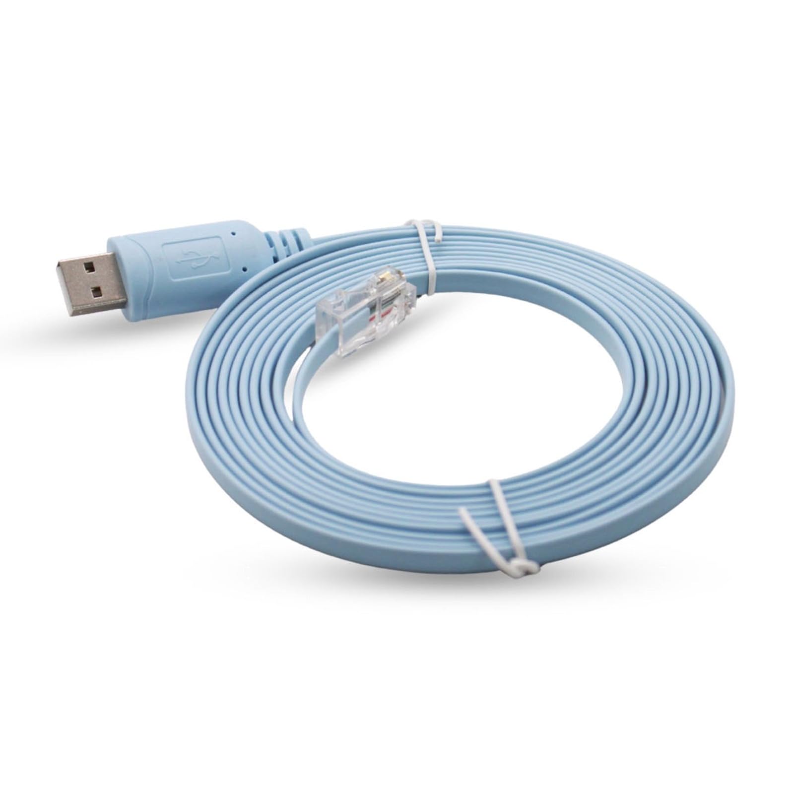 USB-A to RJ45 Console Cable RS232, Serial Adapter for Router & Switch Configuration, Compatible with Cisco, HP, Huawei, Network Equipment, 3METRE