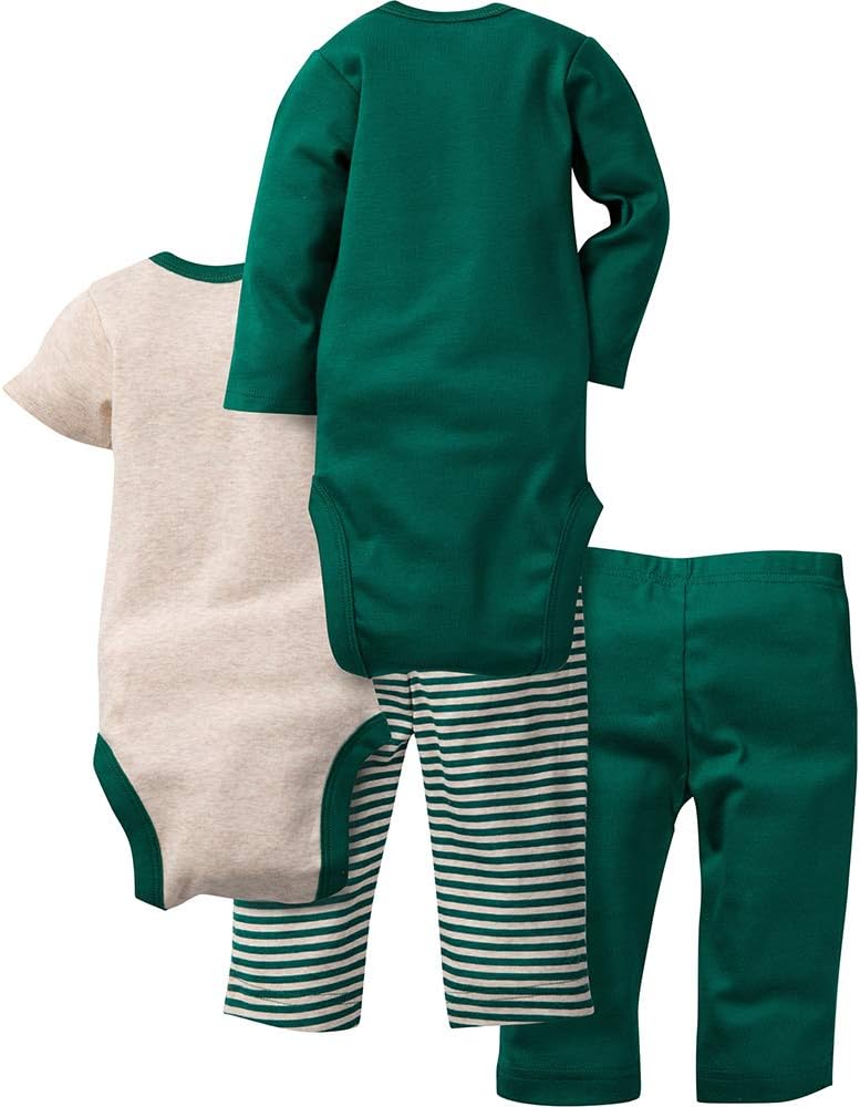 Gerber baby-boys 4-piece Bodysuit and Pant Set