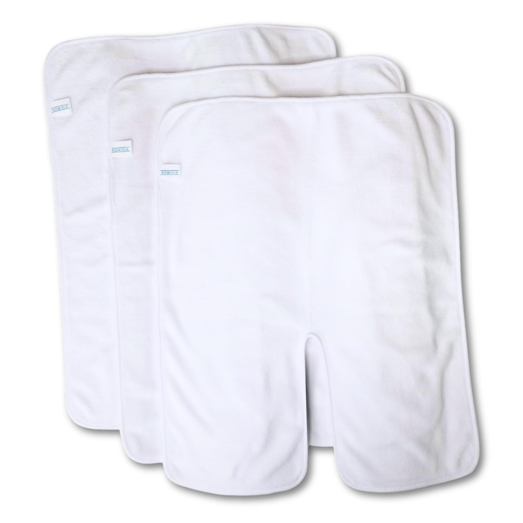 Gesichtshandtücher, 3er-Set, weiß, flauschige Mikrofaser, Premium Studioqualität, Kosmetikkompressen, U-Förmiger Schnitt, langlebig, 400g/m², Kosmetikhandtuch