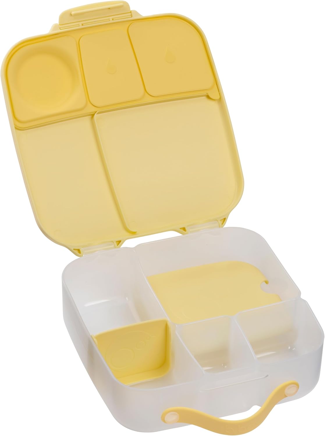 b.box Lunch Box for Big Eaters All Ages - 8.5 Cup Leak Proof Bento Box with 4 Compartments, School Lunch Container with Ice Pack, Dishwasher Safe, BPA-Free, PFAS-Free - Lemon Twist - Image 8