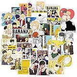  TUHAO Anime Banana Fish Stickers Waterproof Graffiti Decals Skateboard Sticker For Laptop Suitcase Bicycle Kids Classic DIY Toys 50Pcs