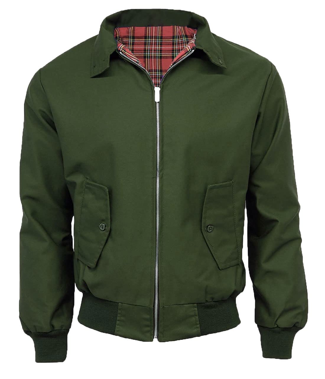 Veste Harrington classique avec fermeture éclair robuste et col montant style 70s