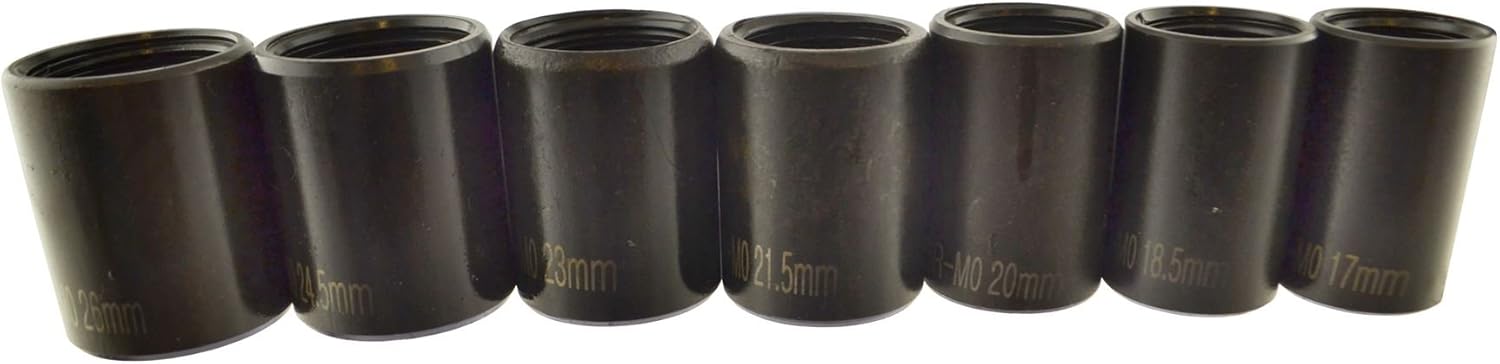 7pc 1/2" drive twist socket set/wheel lock nut remover/removal U.S.PRO AT136