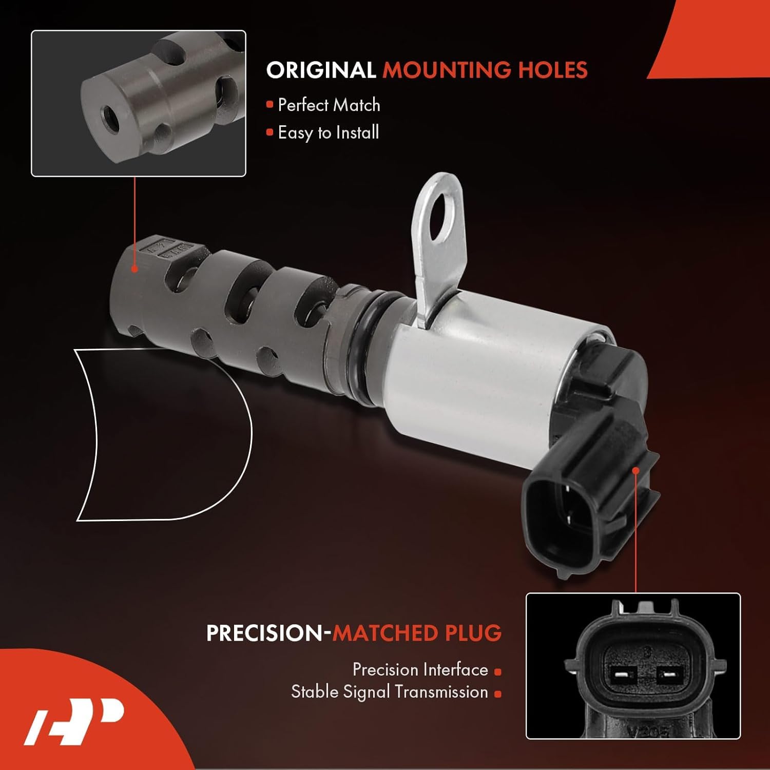 A-Premium 2-PC Intake & Exhaust Engine Variable Valve Timing (VVT) Solenoid Compatible with Mitsubishi Outlander 2011-2020, Outlander PHEV 2018-2020, Outlander Sport 2011-2020, Lancer 2011-2016, RVR