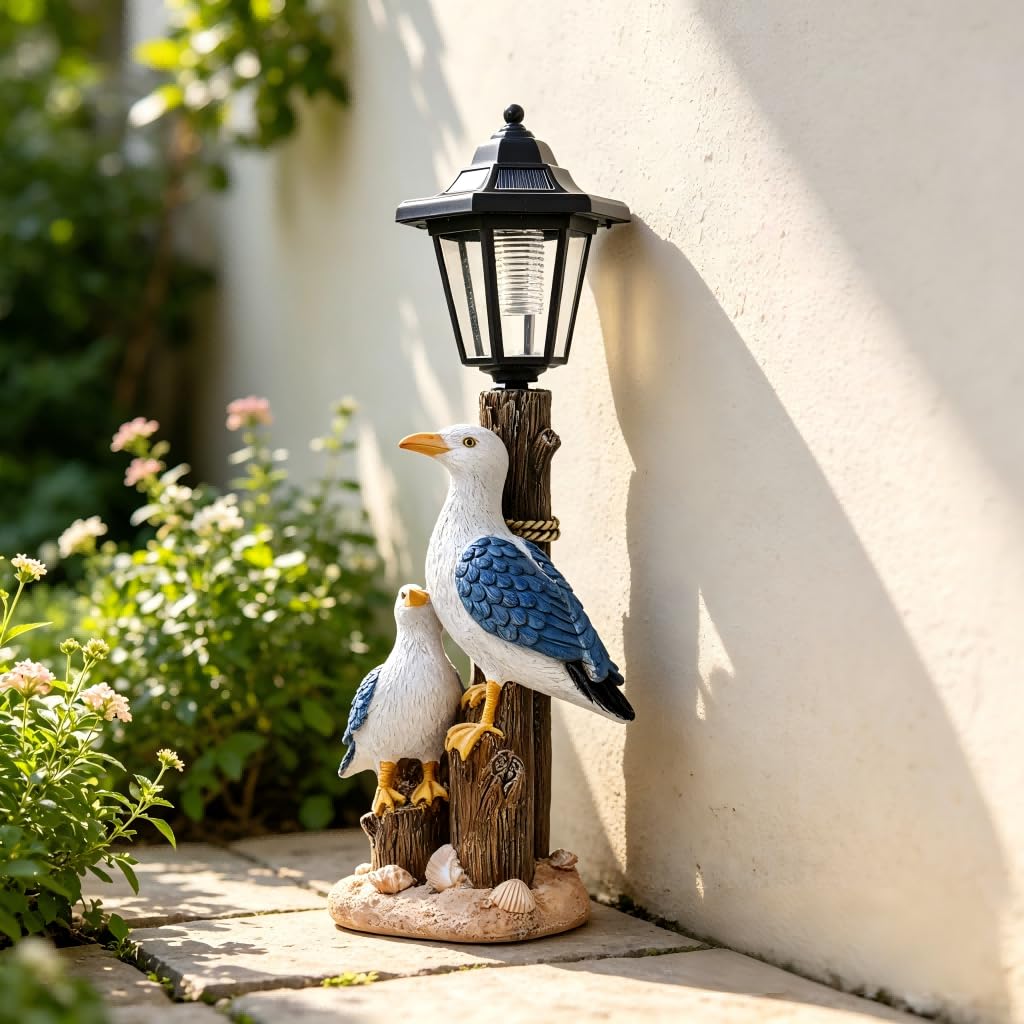 per decorazione per giardino per solare Pellicano Resina 42cm
