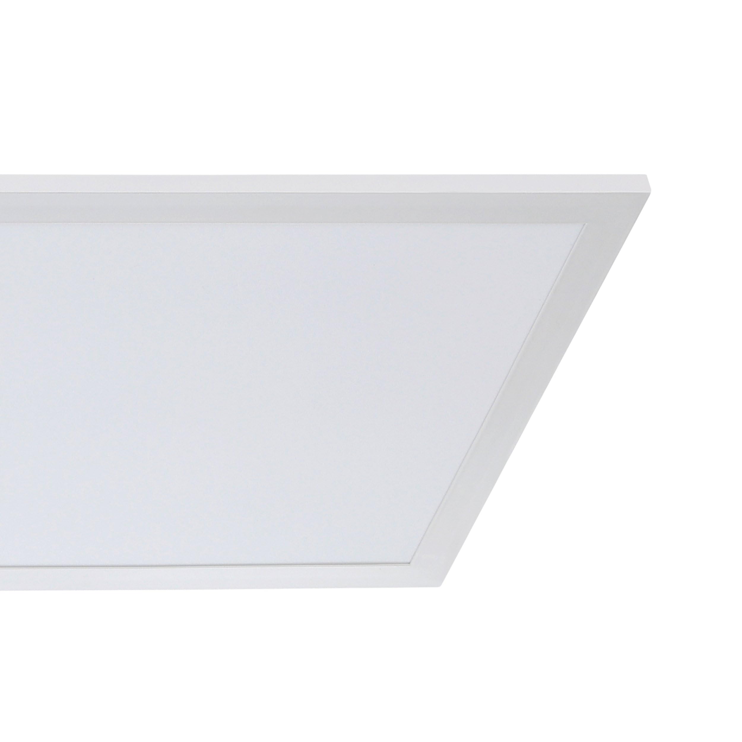 Eglo Pannello LED Rabassa, lampada da soffitto per controsoffitti, luce per ufficio e cucina, in alluminio e plastica bianca, illuminazione neutra, 120x30 cm