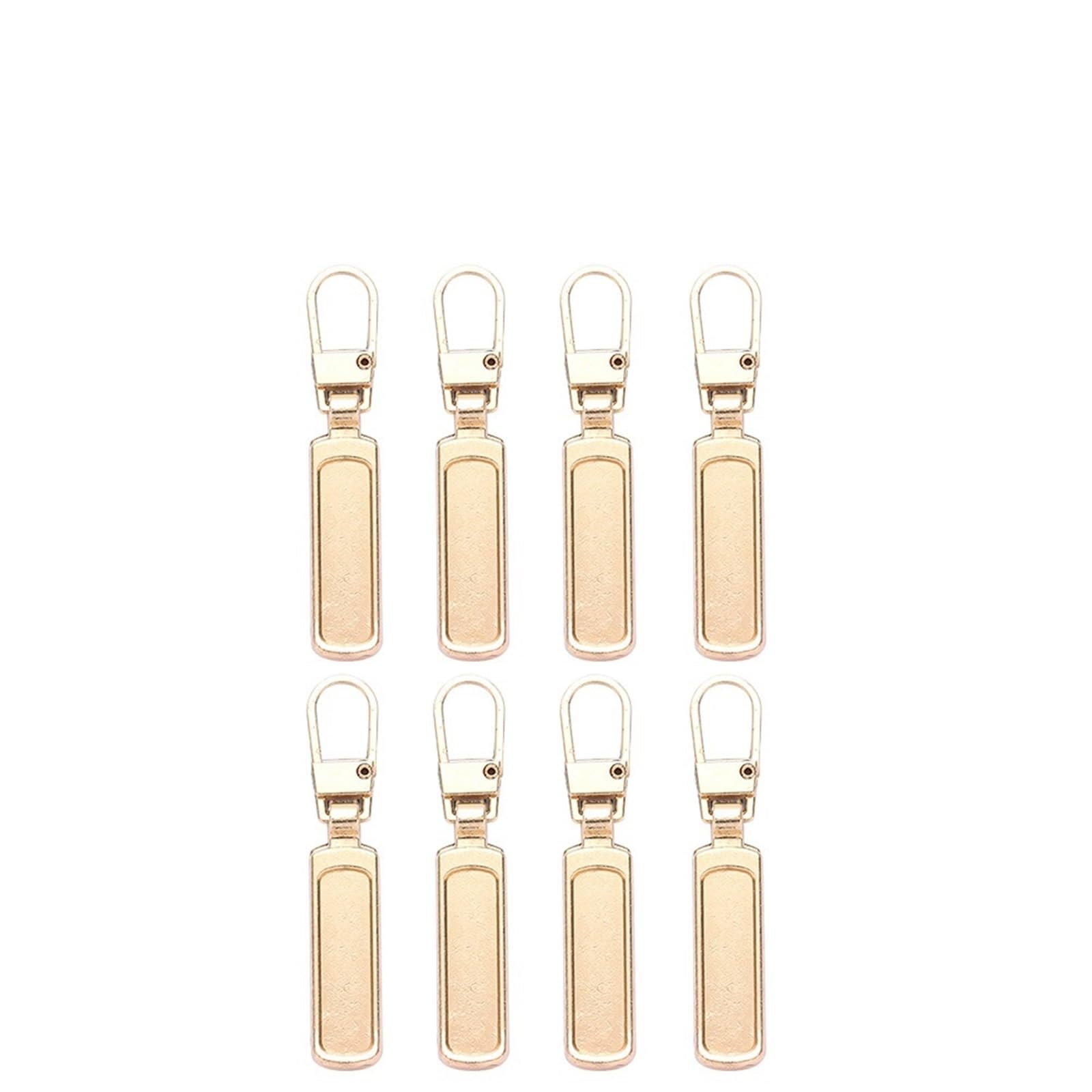 Zip Repair Kits, Zipper Pulls Detachable Replacement Tab Multicolor 4/8 Pcs(Gold,8 Pcs)