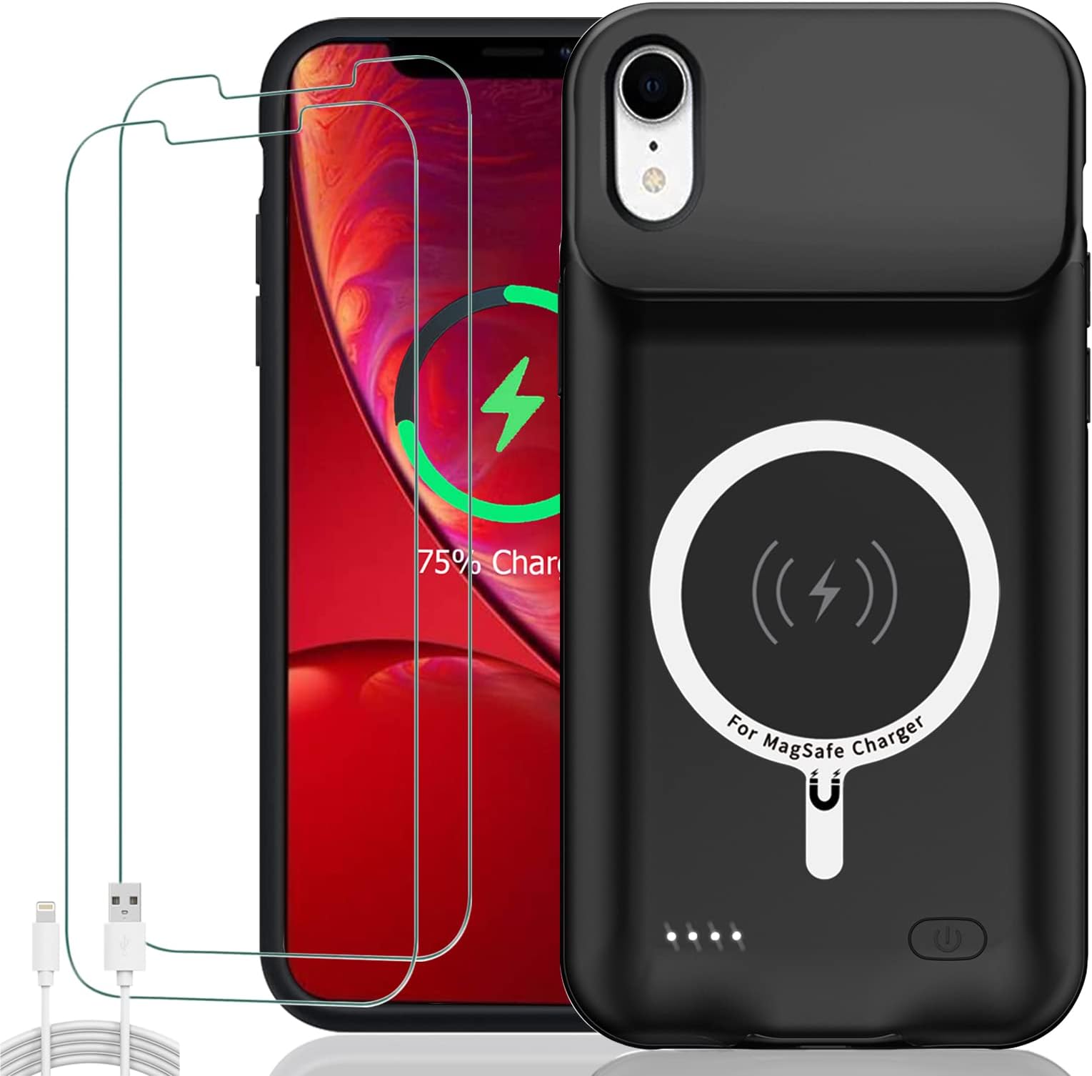 Iphone Case Charger Battery Case For IPhone XR, 6500mAh Slim