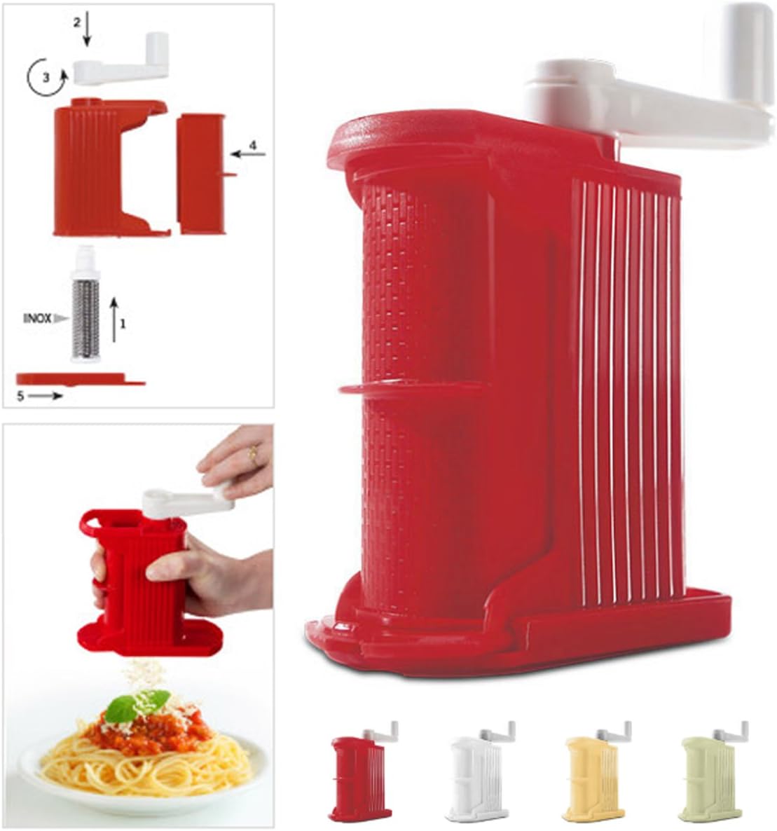 Rigamonti Table Grater with Steel Crank and Roller