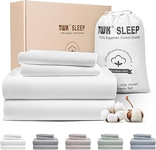 TWK Egyptian Cotton Bed Sheets - Deep Pocket