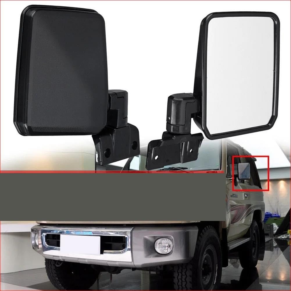 MESKEL Specchietti retrovisori Esterni Completi 1 Coppia per Toyota per Land per Cruiser 70 75 78 Serie 1985-2007 Coppia Porta Specchio Laterale Sinistra e Destra Accessori Auto