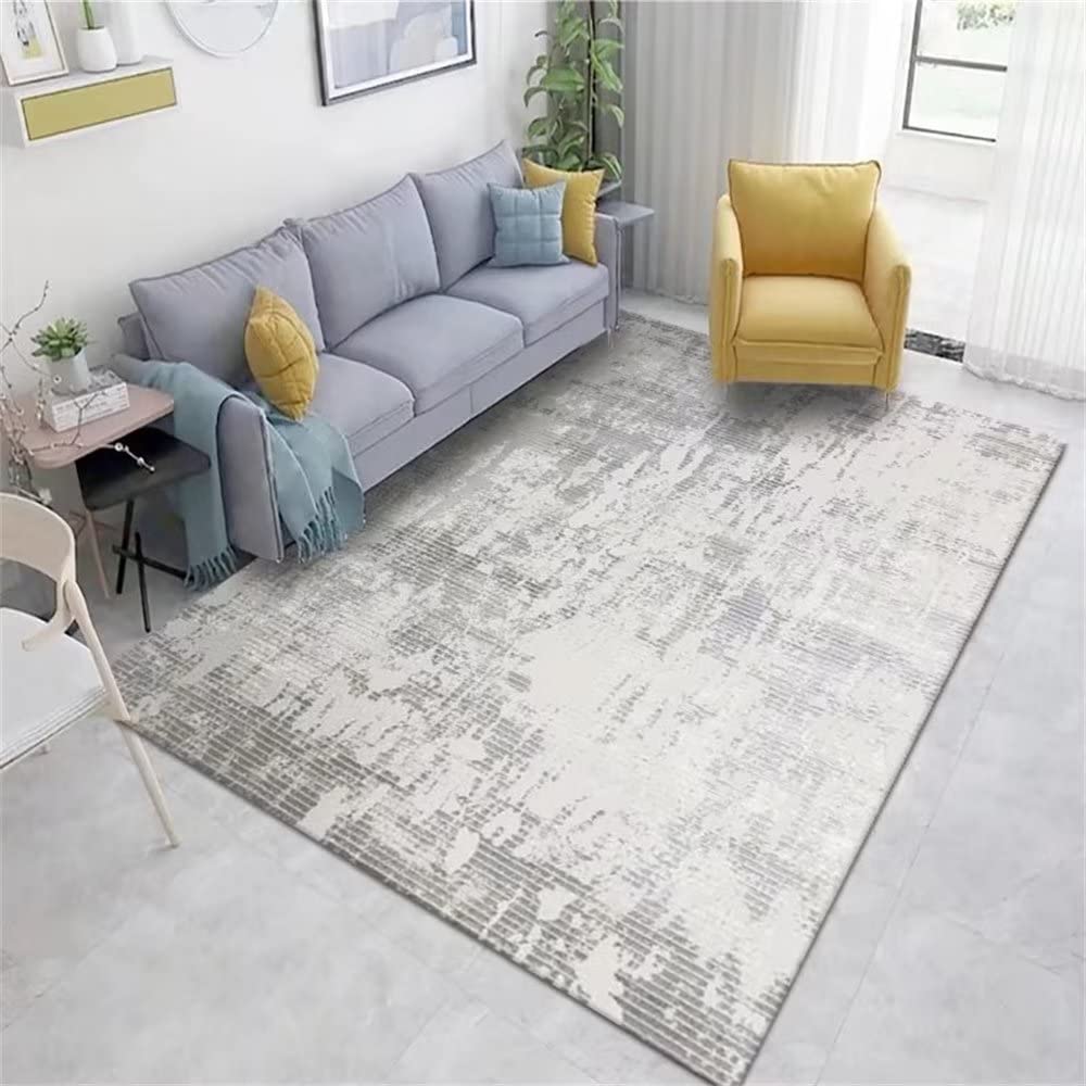 Tapis chambre enfant gris lavable anti-usure pour sol protégé 120x160