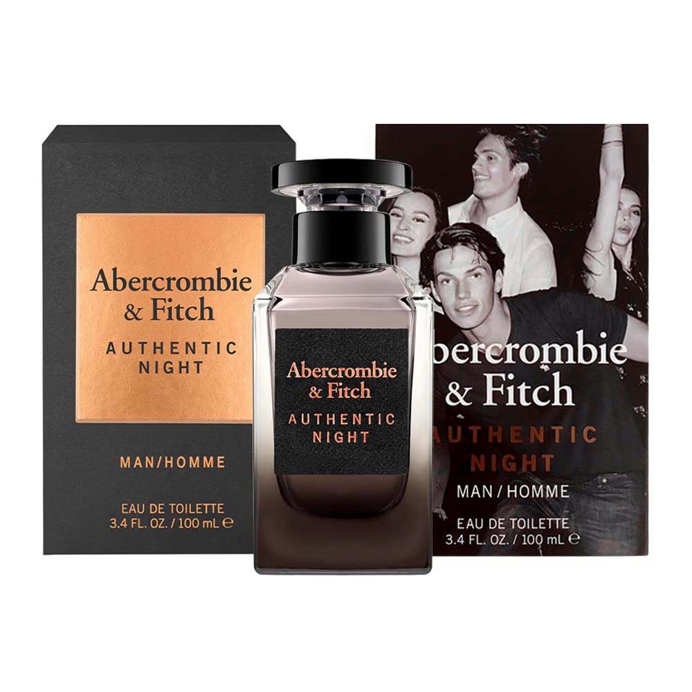Amazon.com : Abercrombie & Fitch Authentic Night Men EDT Spray 3.4