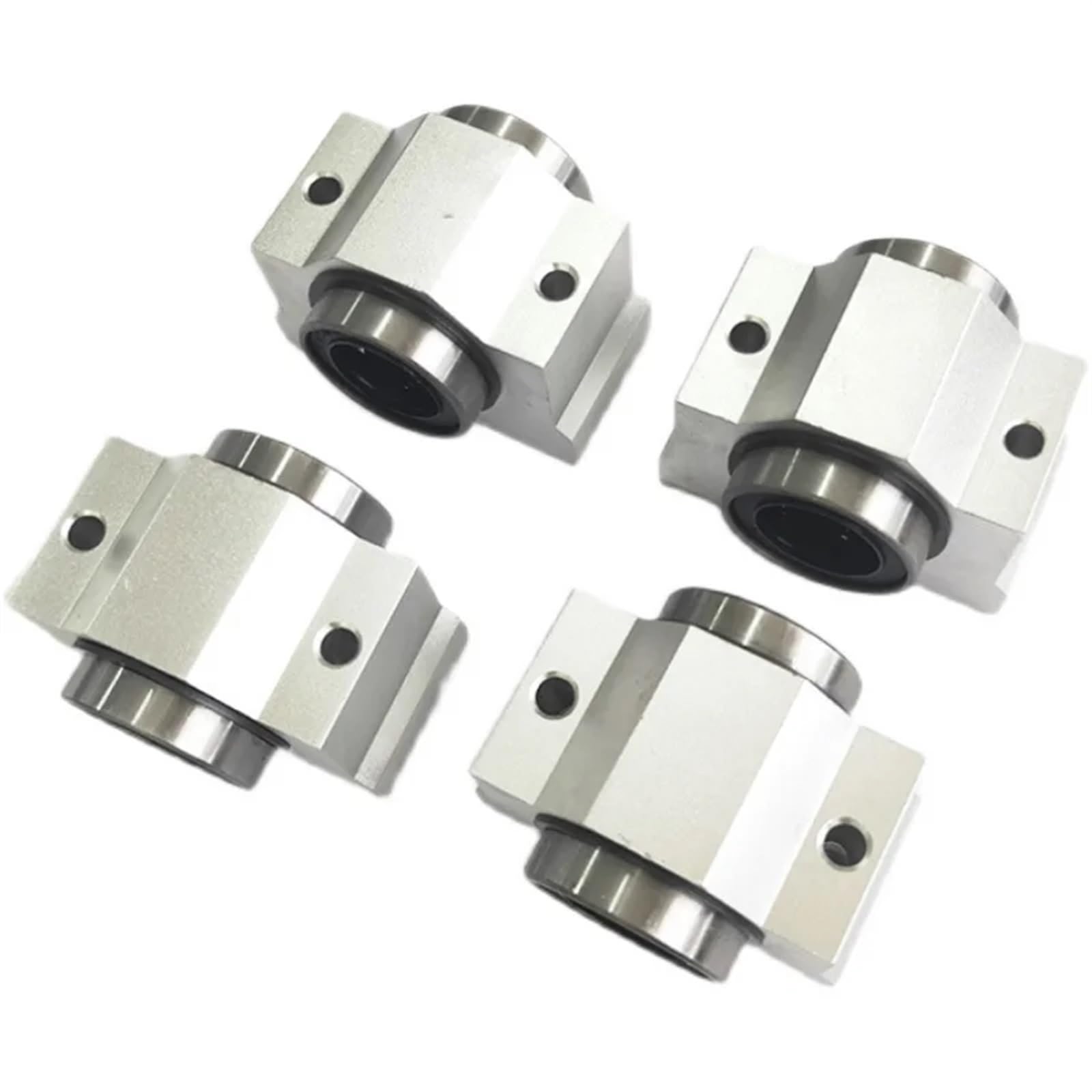 Lot de 4 roulements linéaires SC8VUU SC10VUU SC10V SC12VUU SC13VUU SCV16 SC20VUU, à Monter soi-même, for glissière linéaire 10 mm(Sc16vuu 16mm)