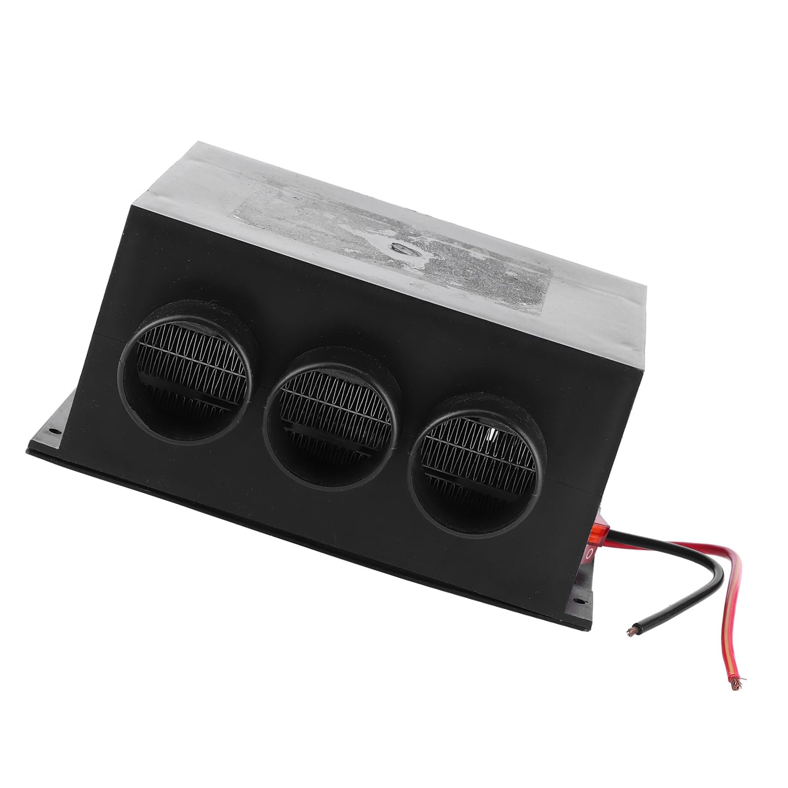 SIXRUN Chauffage 12 V pour Camping-car et Voiture, Dégivreur de Pare-brise Portable 300 W avec Conception à 3 Trous, Chauffage en Céramique PTC pour le Dégivrage et le Réchauffement dans les