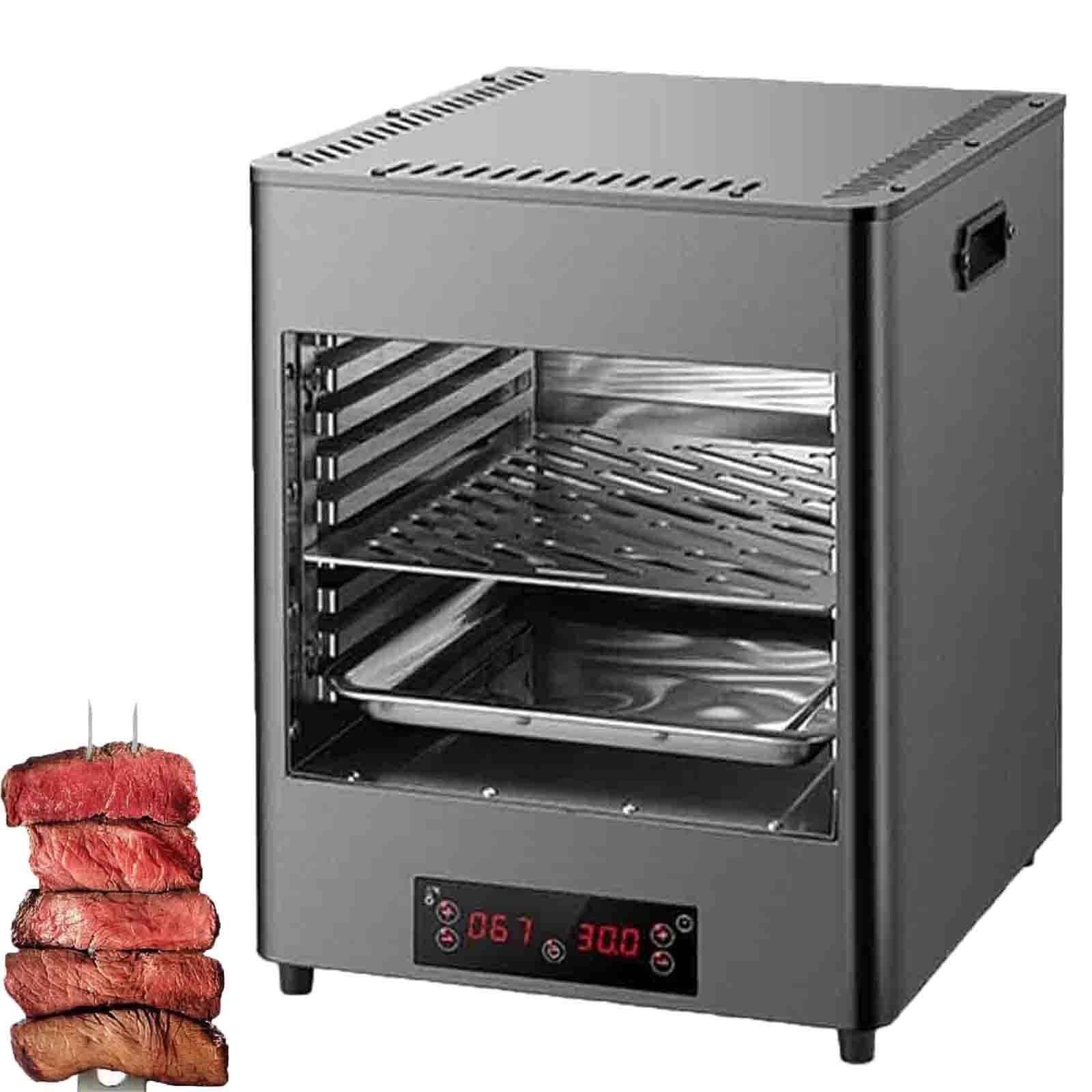 Ptatritious Multicolor Electric Steak Grill, 1700W/3400W Electric Steak Broiler, Steak Grill Oven, Time And Temperature Adjustable,Maximum Temperature 800℃,Suitable For Indoor Kitchen C