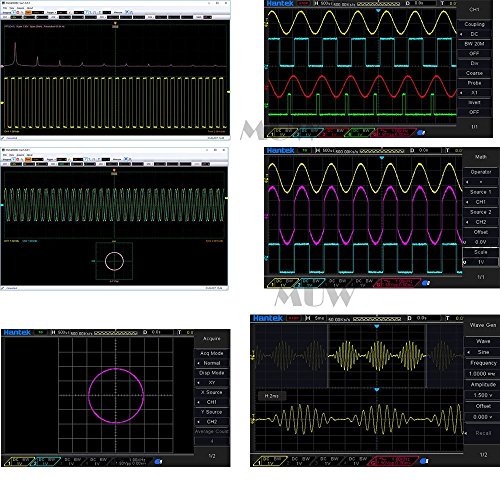 Desk Type 200Mhz 4Ch Oscilloscope 500Μv/Div 1Gs/S Sample Rate Digital Trigger System 7"Tft 1Ch Arbitary/Function Waveform Generator #TOP4