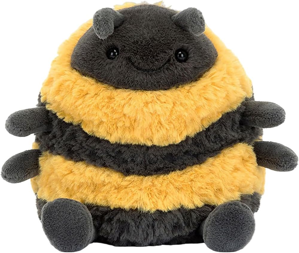 Générique 16 cm Biene aus Plüsch, Hummel, kleines Plüschtier, Biene, Insekt, Spielzeug für Kinder und Babys