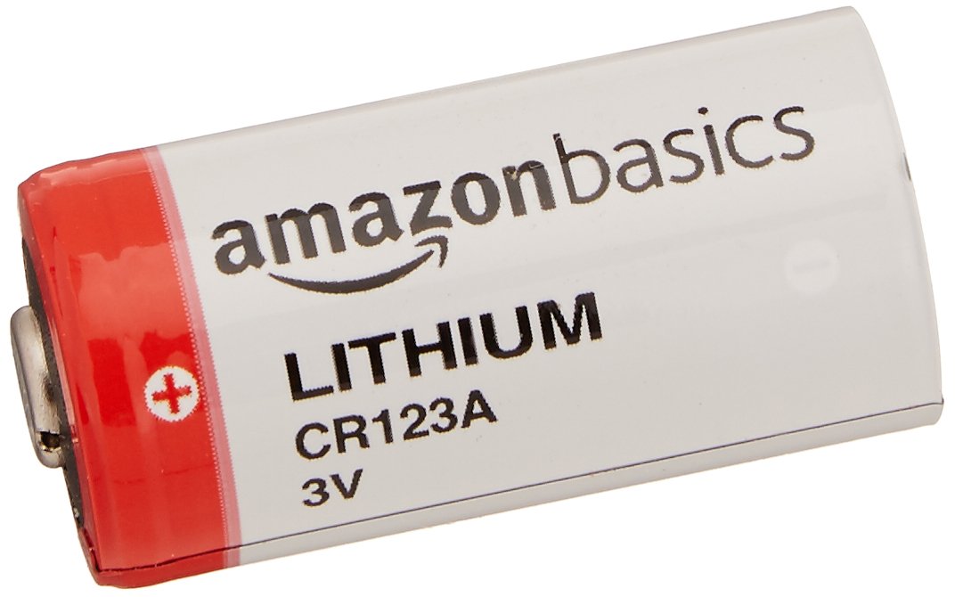 Amazon Basics Lithium CR123a 3 Volt Battery Pack of 6 (Appearance may