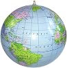 Globe Inflatable World Globe Globe Globe Map Ball Educational Supplies Earth Kids Learning Geography Toy Inflatable Beach Ball 40cm Geographic Globe
