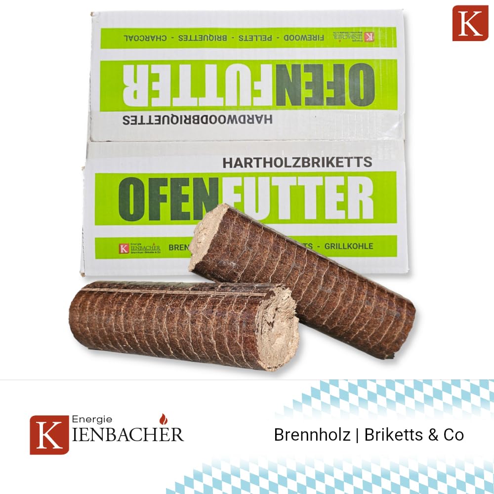 30kg Nestro Hartholzbriketts im 10kg Karton FSC Gluthalter Kamin Ofen Brenn Holzbriketts Heiz Grill Smoker Kohle | Energie Kienbacher
