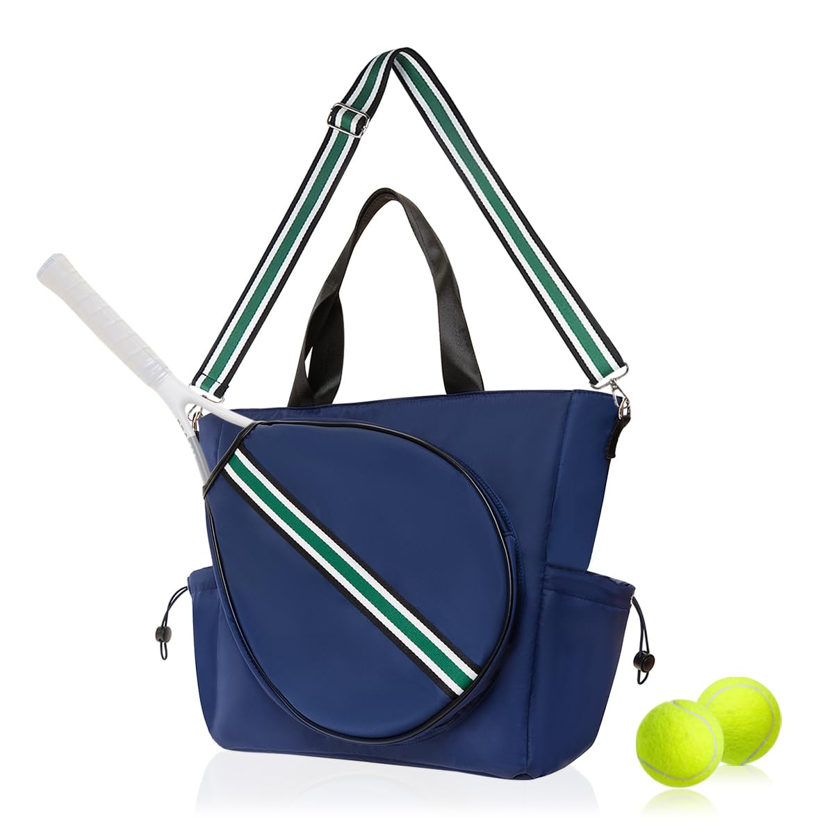 Mini Momo Tennis Bag for Women Racket Tote, Stylish Backpack - Unisex Racquet Sports Pickleball Bag Convertible Shoulder, Crossbody Strap Large