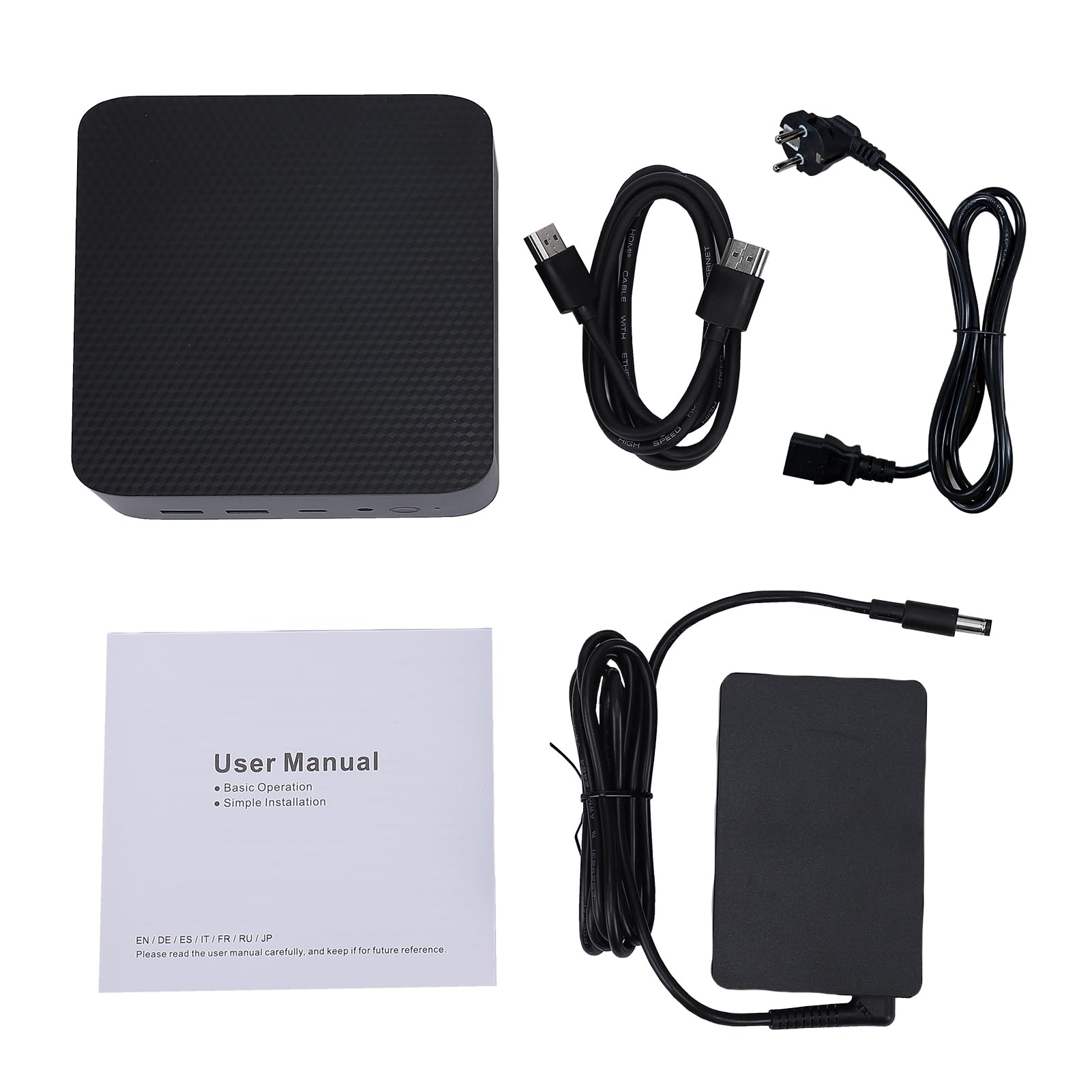 Mini PC H90 PRO, Ryzen 7 8745HS 8 Core 16 Thread Fino a 4,9 GHz, WiFi 6 BT 5.2, Triplo Display Uscita 8K 4K, Porte RJ45 2,5G, per attività di Gioco (Spina europea)