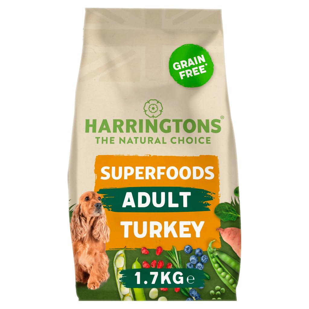 Harringtons Superfoods Dry Adult Dog Food Turkey And Veg 1700g