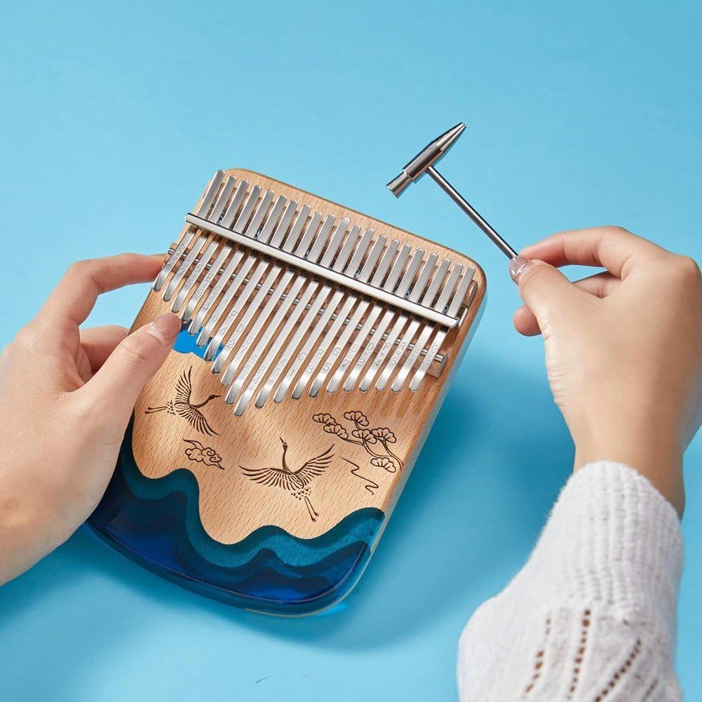 1 Piano De Pulgar Kalimba, Portátil De 21 Teclas, Piano De Dedo, Instrumentos Musicales, Regalo para Niños, Adultos, Principiantes, Profesionales