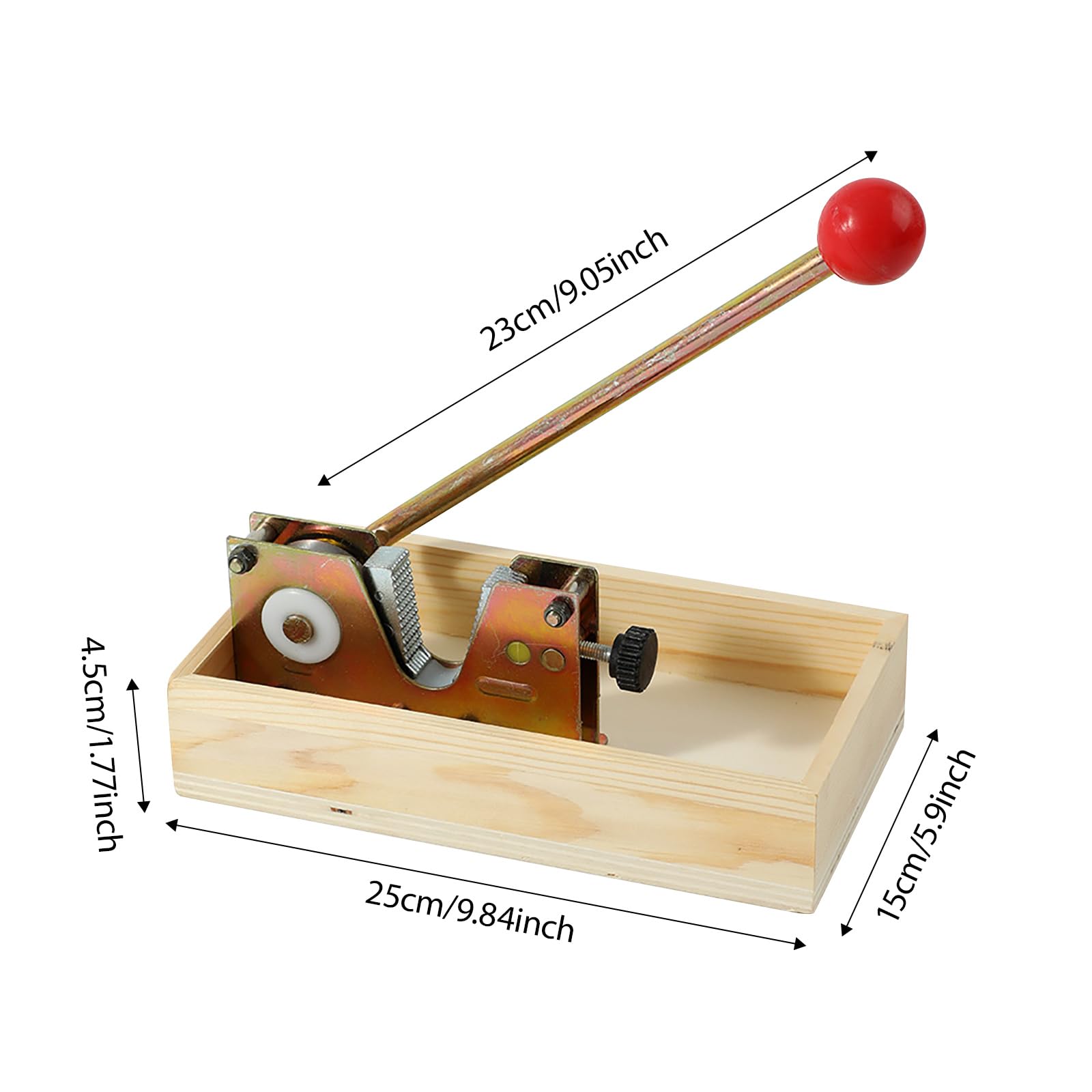 Casse-Noix avec Base en Bois Pratiques avec Compartiment De Rangement pour Les Amateurs Cuisine Outil en Plastique